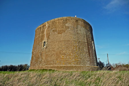 Martello Tower at Shingle Street - Photo: © Ian Boyle, 5th December 2009