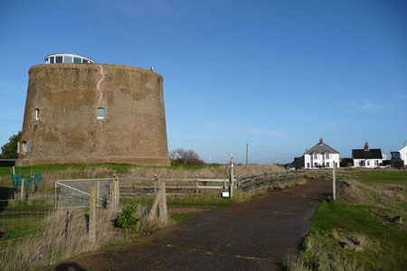 Martello Tower AA - Shingle Street, Suffolk - Photo: © Ian Boyle, 5th December 2009