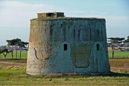 Martello Tower at Shingle Street - Photo: © Ian Boyle, 5th December 2009