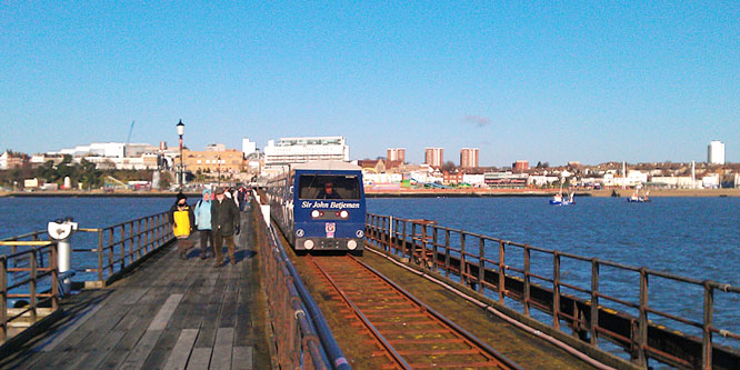 Southend Pier Railway - Photo:  Ian Boyle, 1st January 2013 - www.simplonpc.co.uk - Simplon Postcards