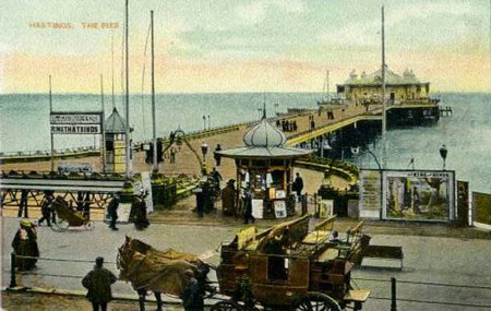 HASTINGS PIER POSTCARD - www.simplonpc.co.uk