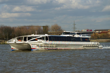 HURRICANE CLIPPER of Thames Clippers - Photo:  Ian Boyle, 2nd March 2009