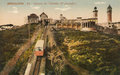 Barcelona - Tibidabo Funicular - www.simplompc.co.uk - Simplon Postcards