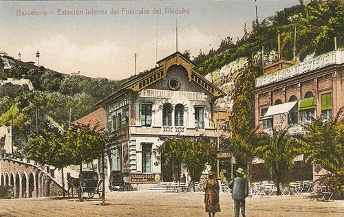 Barcelona - Tibidabo Funicular - www.simplompc.co.uk - Simplon Postcards