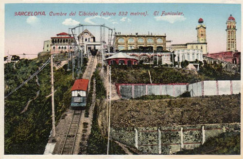 Barcelona - Tibidabo Funicular - www.simplompc.co.uk - Simplon Postcards