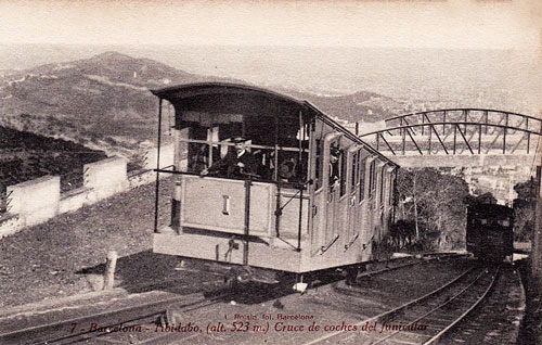 Barcelona - Tibidabo Funicular - www.simplompc.co.uk - Simplon Postcards