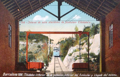 Barcelona - Tibidabo Funicular - www.simplompc.co.uk - Simplon Postcards