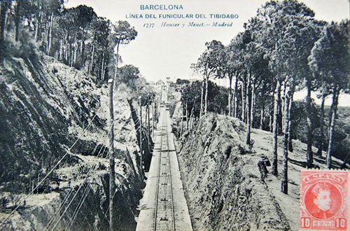 Barcelona - Tibidabo Funicular - www.simplompc.co.uk - Simplon Postcards