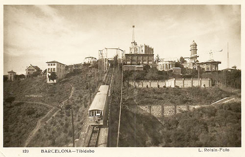 Barcelona - Tibidabo Funicular - www.simplompc.co.uk - Simplon Postcards