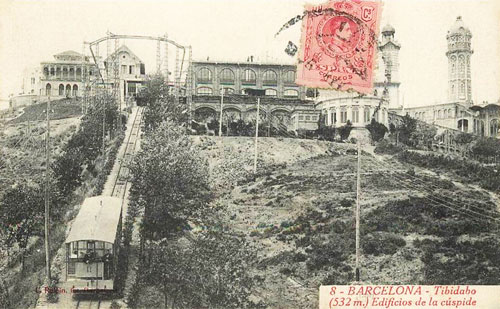 Barcelona - Tibidabo Funicular - www.simplompc.co.uk - Simplon Postcards