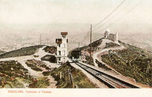 Barcelona - Tibidabo Funicular - www.simplompc.co.uk - Simplon Postcards