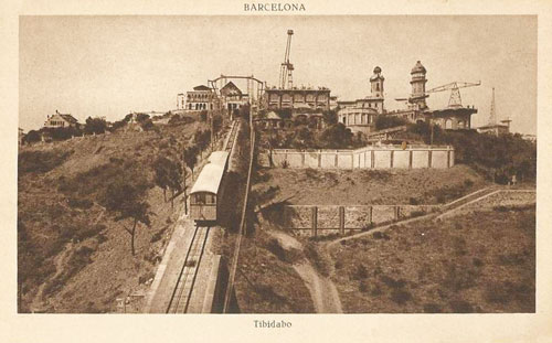 Barcelona - Tibidabo Funicular - www.simplompc.co.uk - Simplon Postcards