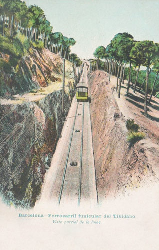 Barcelona - Tibidabo Funicular - www.simplompc.co.uk - Simplon Postcards