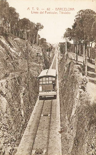 Barcelona - Tibidabo Funicular - www.simplompc.co.uk - Simplon Postcards