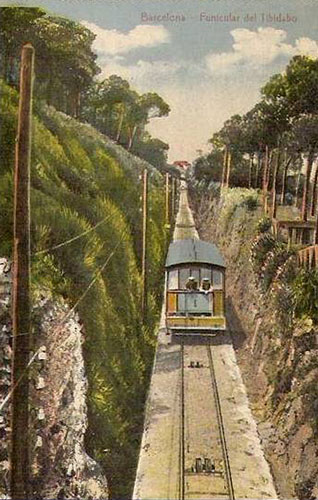 Barcelona - Tibidabo Funicular - www.simplompc.co.uk - Simplon Postcards