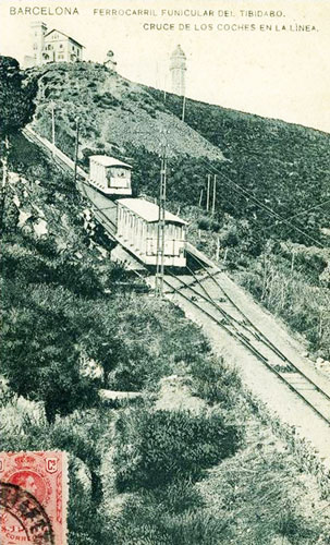 Barcelona - Tibidabo Funicular - www.simplompc.co.uk - Simplon Postcards