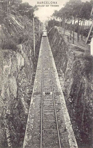 Barcelona - Tibidabo Funicular - www.simplompc.co.uk - Simplon Postcards