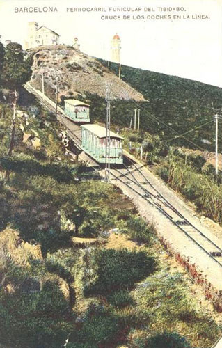 Barcelona - Tibidabo Funicular - www.simplompc.co.uk - Simplon Postcards