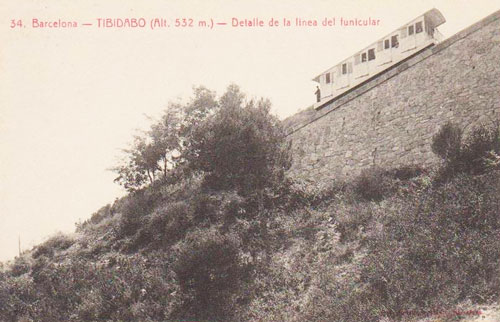 Barcelona - Tibidabo Funicular - www.simplompc.co.uk - Simplon Postcards