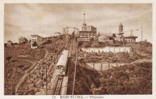 Barcelona - Tibidabo Funicular - www.simplompc.co.uk - Simplon Postcards