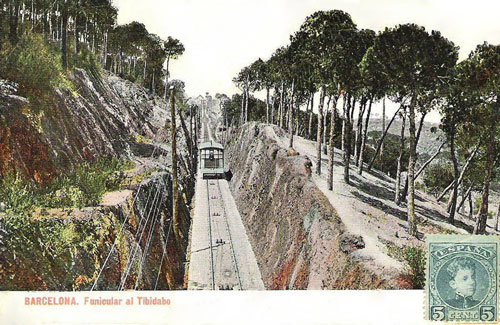 Barcelona - Tibidabo Funicular - www.simplompc.co.uk - Simplon Postcards