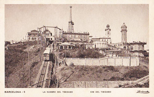 Barcelona - Tibidabo Funicular - www.simplompc.co.uk - Simplon Postcards