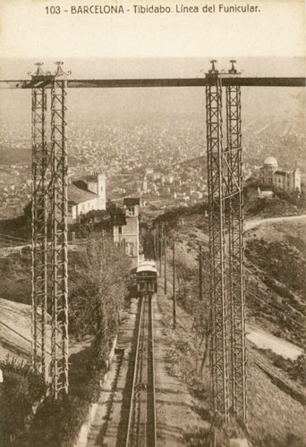 Barcelona - Tibidabo Funicular - www.simplompc.co.uk - Simplon Postcards