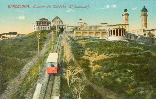 Barcelona - Tibidabo Funicular - www.simplompc.co.uk - Simplon Postcards