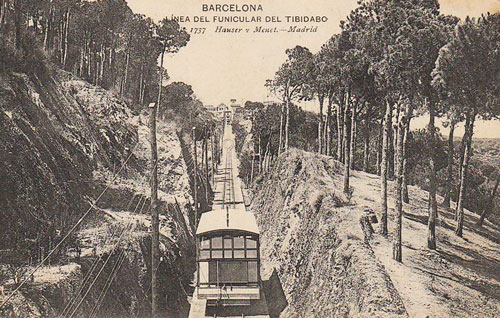 Barcelona - Tibidabo Funicular - www.simplompc.co.uk - Simplon Postcards