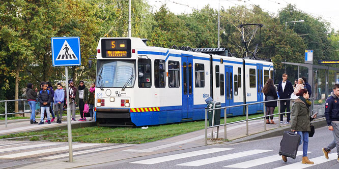 GVB Amsterdam Trams - BN 11G - www.simplonpc.co.uk