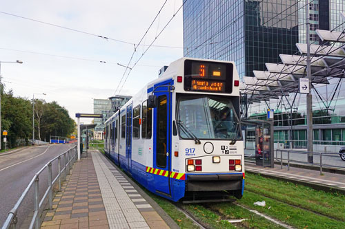 GVB Amsterdam Trams - BN 11G - www.simplonpc.co.uk