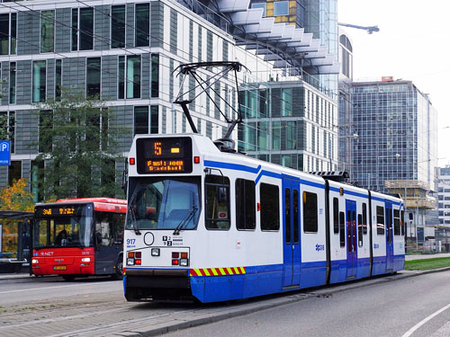 GVB Amsterdam Trams - BN 11G - www.simplonpc.co.uk