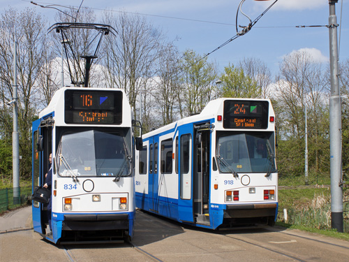 GVB Amsterdam Trams - BN 12G - www.simplonpc.co.uk