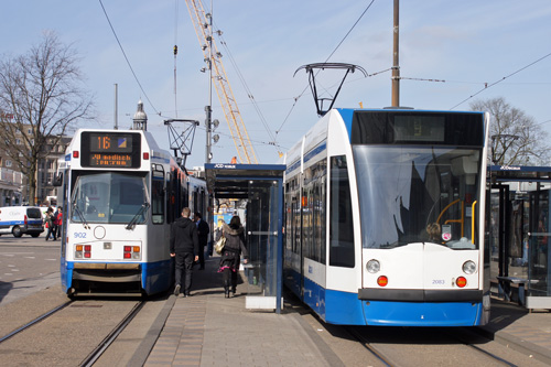 GVB Amsterdam Trams - BN 11G - www.simplonpc.co.uk