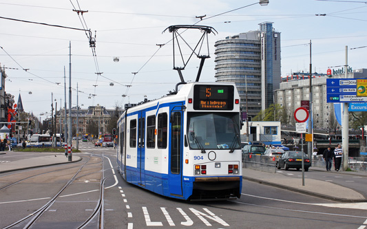 GVB Amsterdam Trams - BN 11G - www.simplonpc.co.uk