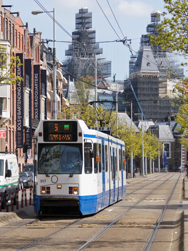 GVB Amsterdam Trams - BN 11G - www.simplonpc.co.uk