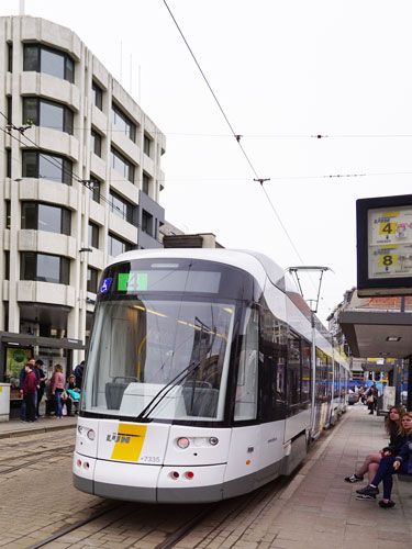 Flexity 2 'Albatros' De Lijn tram in Antwerp - Photo:  Ian Boyle, 9th March 2017