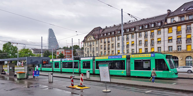 Basel Be6/8 Combino Tram - www.simplonpc.co.uk - Photo: ©Ian Boyle 26th July 2017