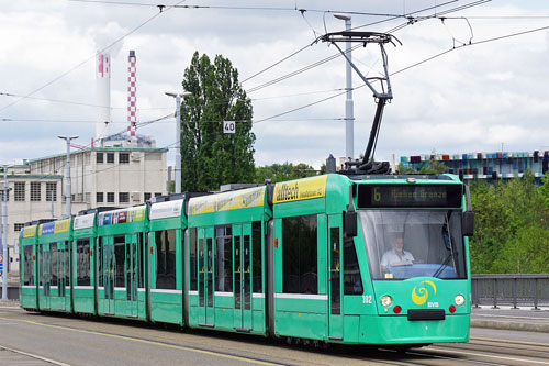 Basel Be6/8 Combino Tram - www.simplonpc.co.uk - Photo: ©Ian Boyle 26th July 2017