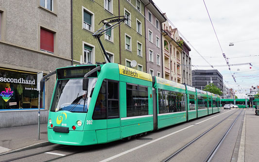 Basel Be6/8 Combino Tram - www.simplonpc.co.uk - Photo: ©Ian Boyle 26th July 2017