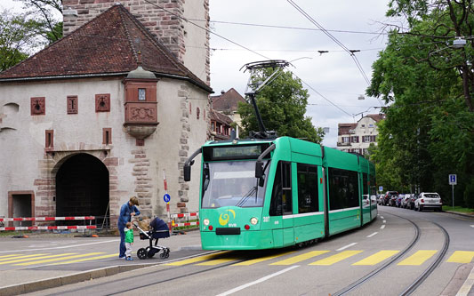 Basel Be6/8 Combino Tram - www.simplonpc.co.uk - Photo: ©Ian Boyle 26th July 2017