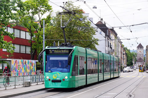 Basel Be6/8 Combino Tram - www.simplonpc.co.uk - Photo: ©Ian Boyle 26th July 2017