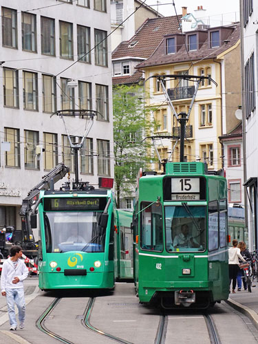 Basel Be6/8 Combino Tram - www.simplonpc.co.uk - Photo: ©Ian Boyle 26th July 2017