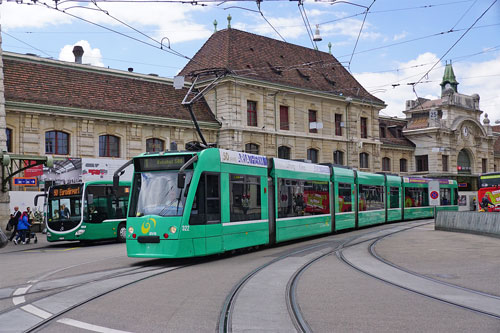 Basel Be6/8 Combino Tram - www.simplonpc.co.uk - Photo: ©Ian Boyle 26th July 2017