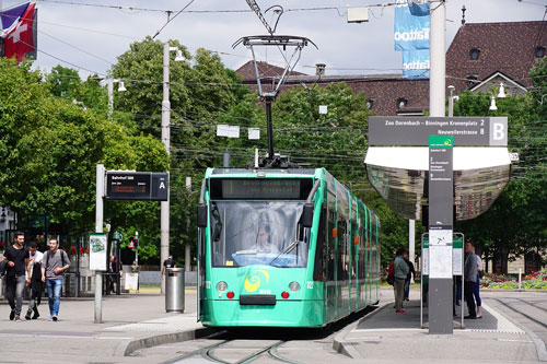 Basel Be6/8 Combino Tram - www.simplonpc.co.uk - Photo: ©Ian Boyle 26th July 2017