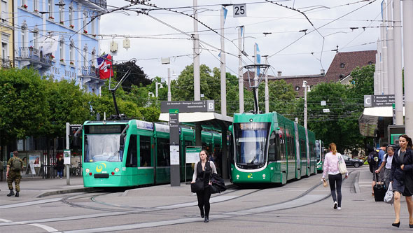 Basel Be6/8 Combino Tram - www.simplonpc.co.uk - Photo: ©Ian Boyle 26th July 2017