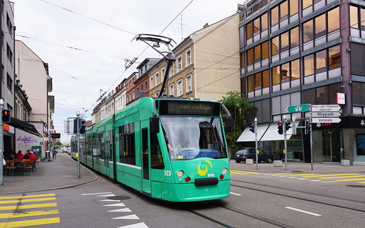 Basel Be6/8 Combino Tram - www.simplonpc.co.uk - Photo: ©Ian Boyle 26th July 2017