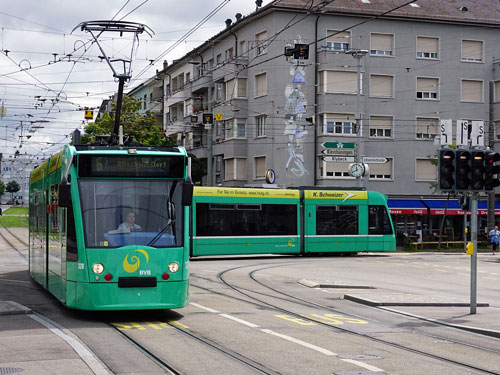 Basel Be6/8 Combino Tram - www.simplonpc.co.uk - Photo: ©Ian Boyle 26th July 2017