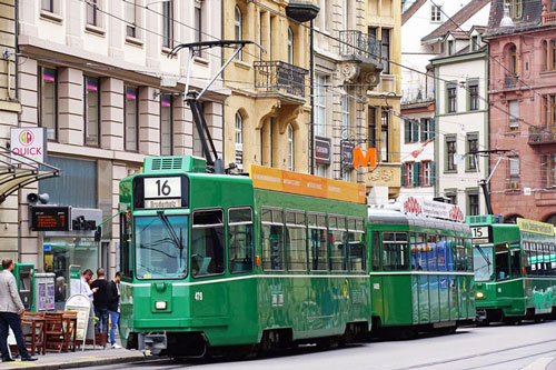 Basel Be4/4 Tram - www.simplonpc.co.uk - Photo: ©Ian Boyle 26th July 2017