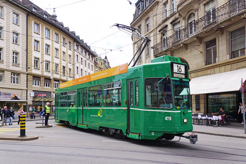 Basel Be4/4 tram - www.simplonpc.co.uk - Photo: ©Ian Boyle 26th July 2017